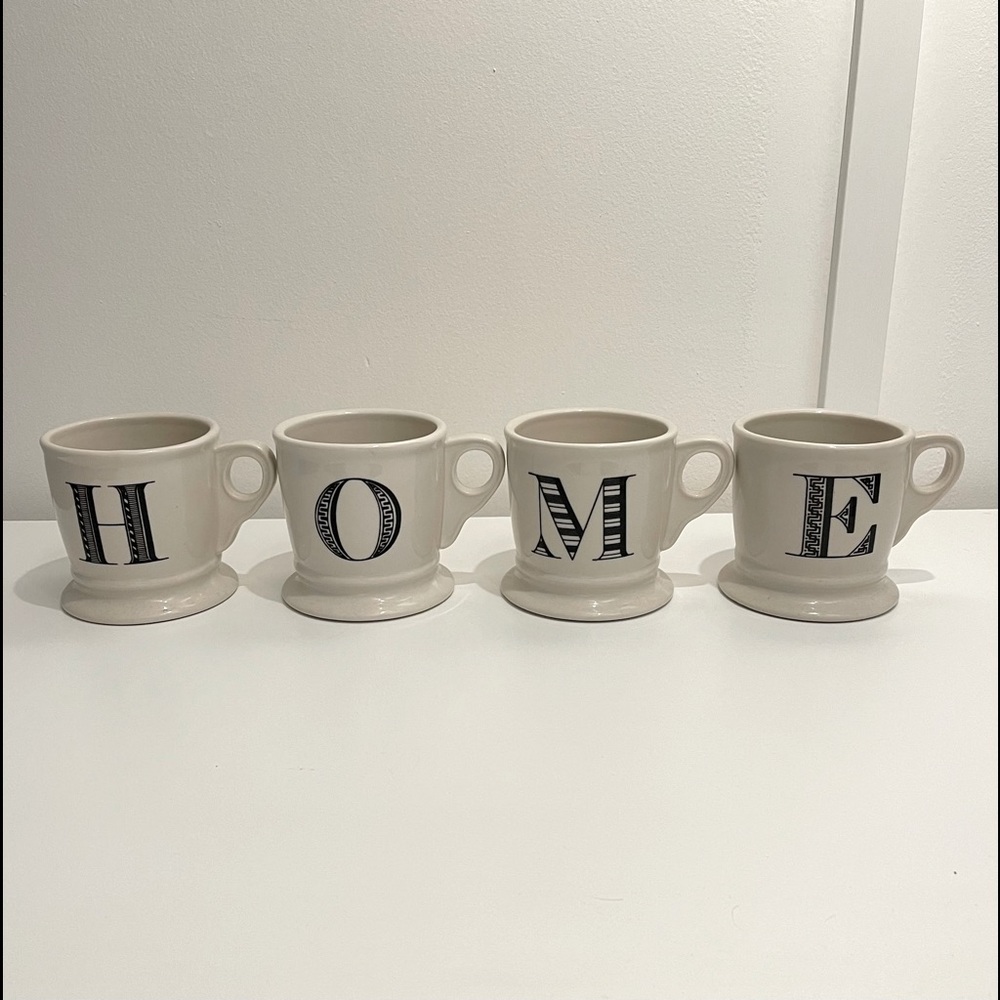 Anthropologie monogram mugs H O M E